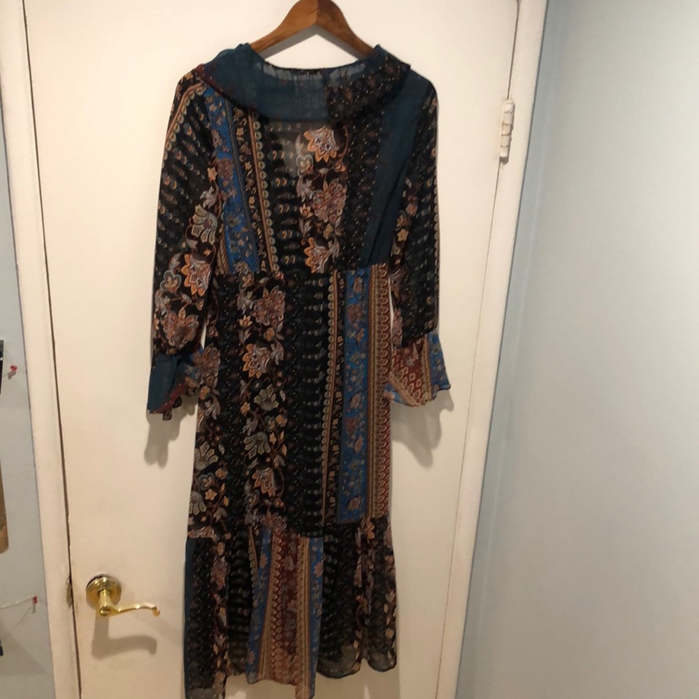 ❗️SOLD❗️Zara Patchwork Print Dress - Picture 4 of 5